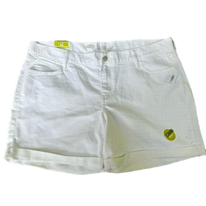 Old Navy The Sweet Heart White Summer Shorts, Brand New Tags, 5” Inseam Size 14